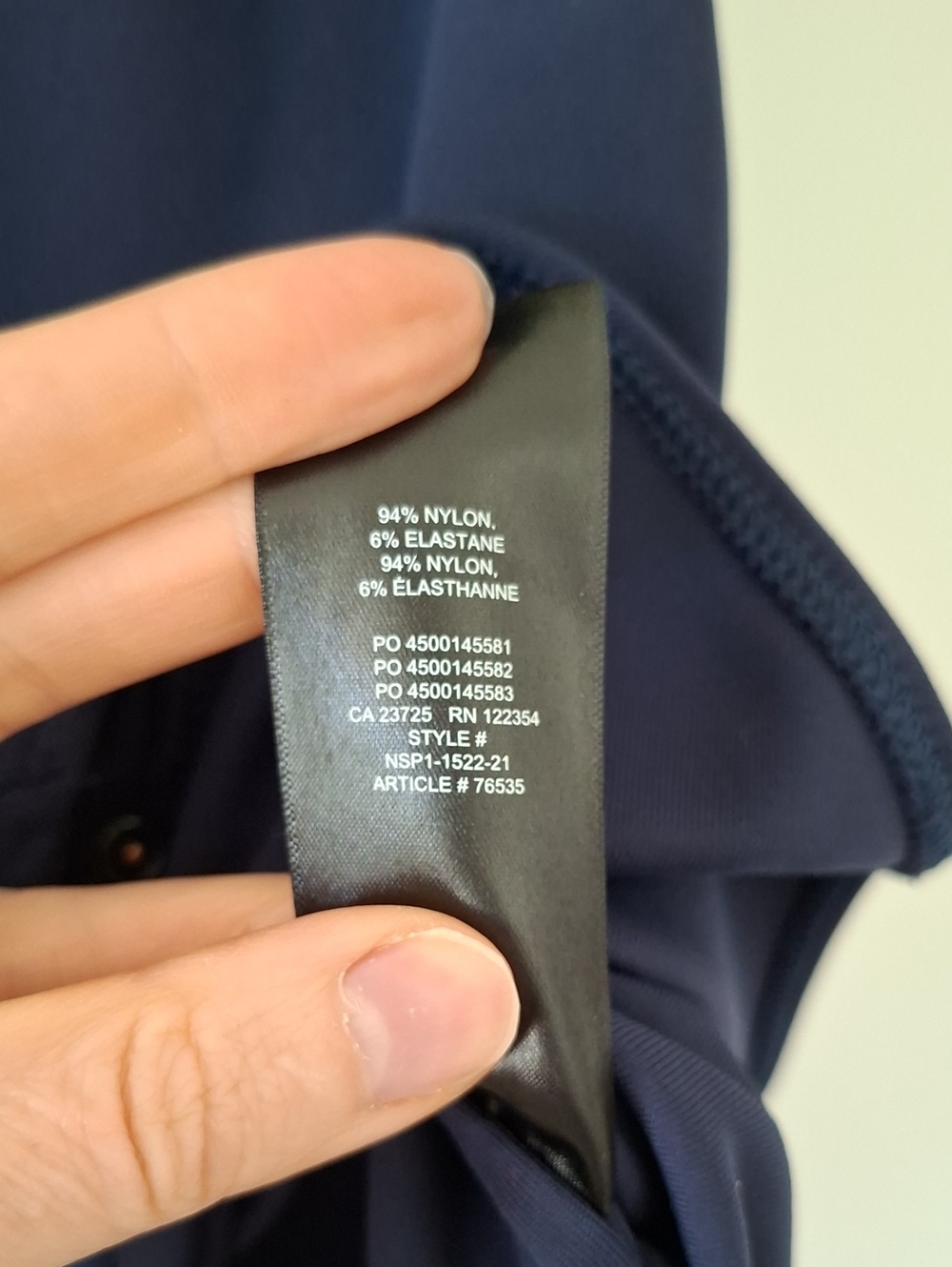 NWOT Babaton Classic Navy "Contour Muscle" Double-layer Bodysuit (Size 1X) - Picture 6 of 6